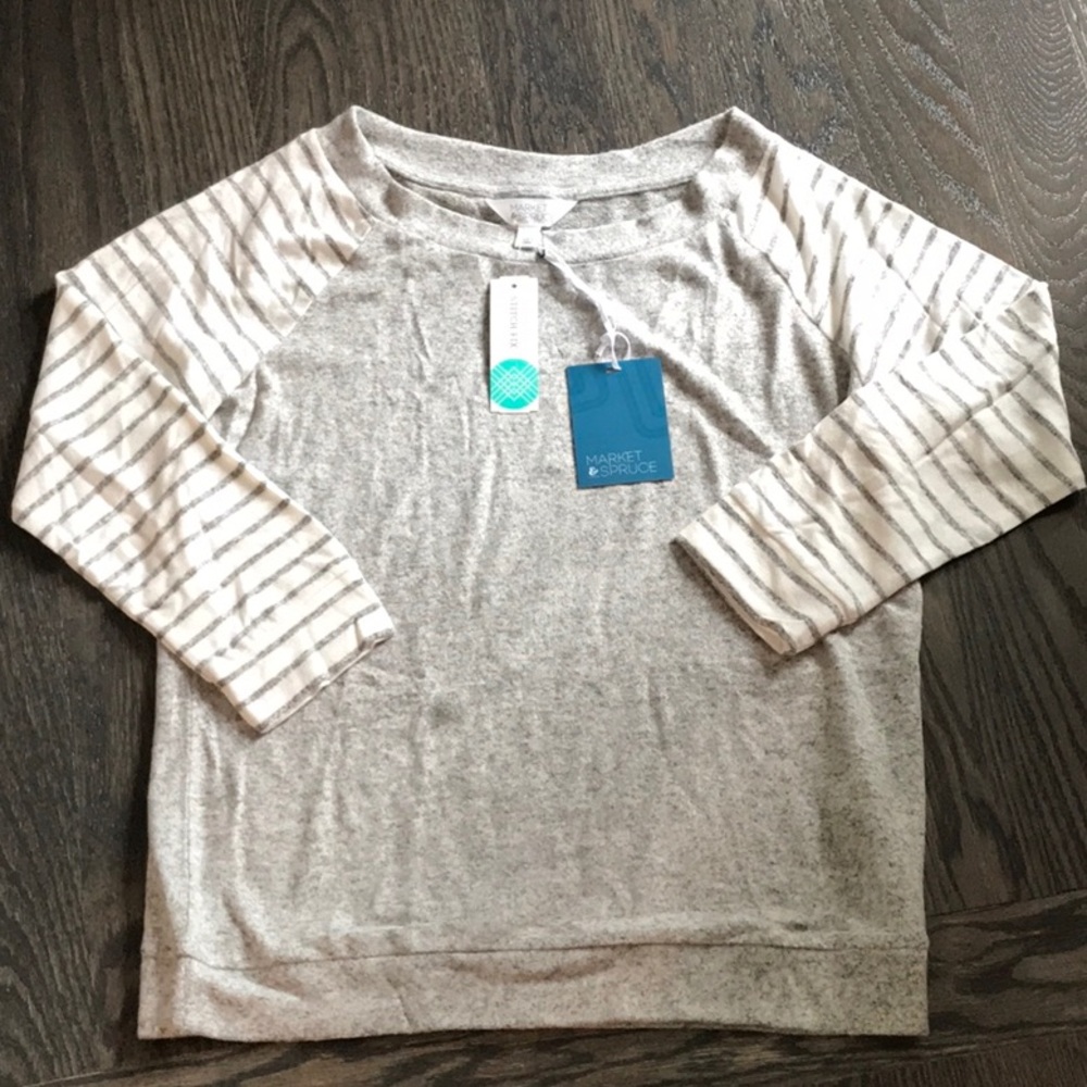 Market & Spruce brushed knit top